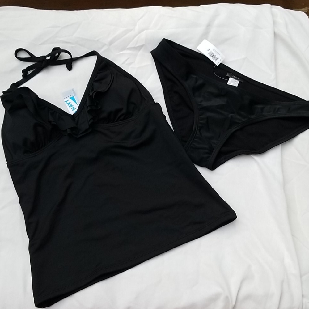 NWT Old Navy Black Tankini